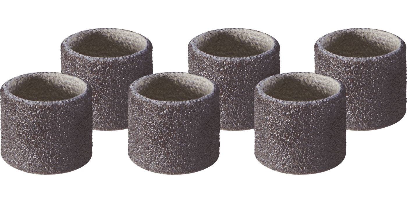 Dremel 432 1/2" 120 Grit Fine Sanding Drum Band (6 Pack)