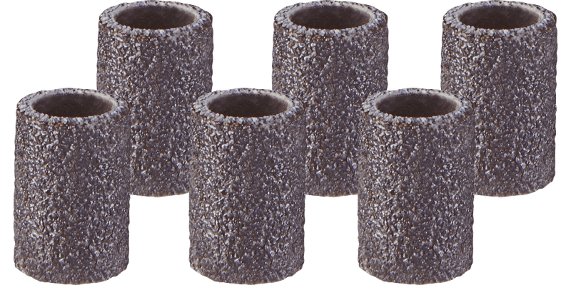 Dremel 438 1/4" 120 Grit Fine Sanding Drum Band (6 Pack)