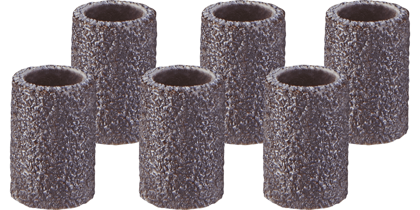 Dremel 438 1/4" 120 Grit Fine Sanding Drum Band (6 Pack)