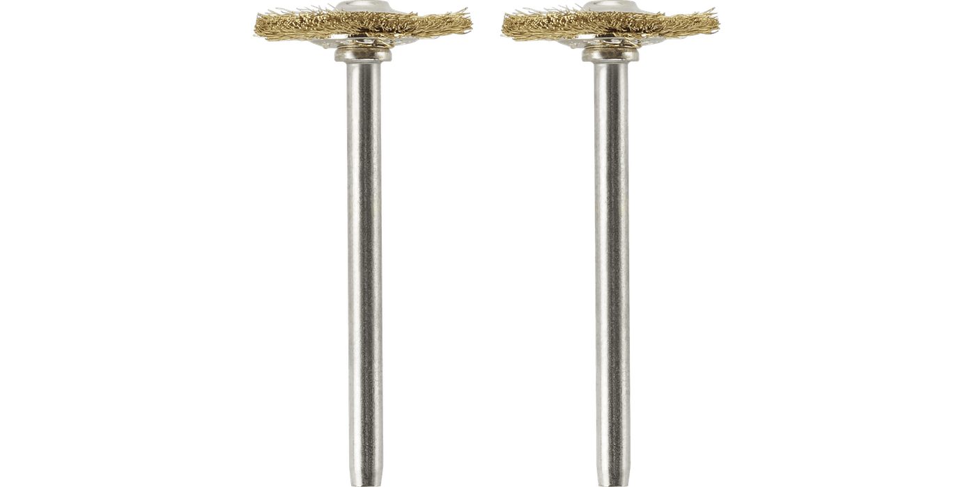 Dremel 535-02 3/4" Brass Clean/Polish Brushes 2 Pack