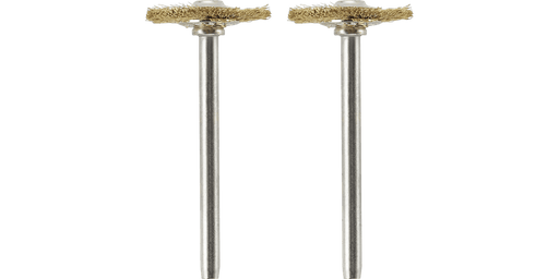 Dremel 535-02 3/4" Brass Clean/Polish Brushes 2 Pack