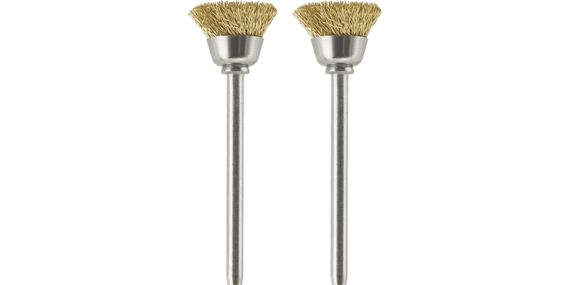 Dremel 536-02 1/2" Brass Clean/Polish Brushes 2 Pack