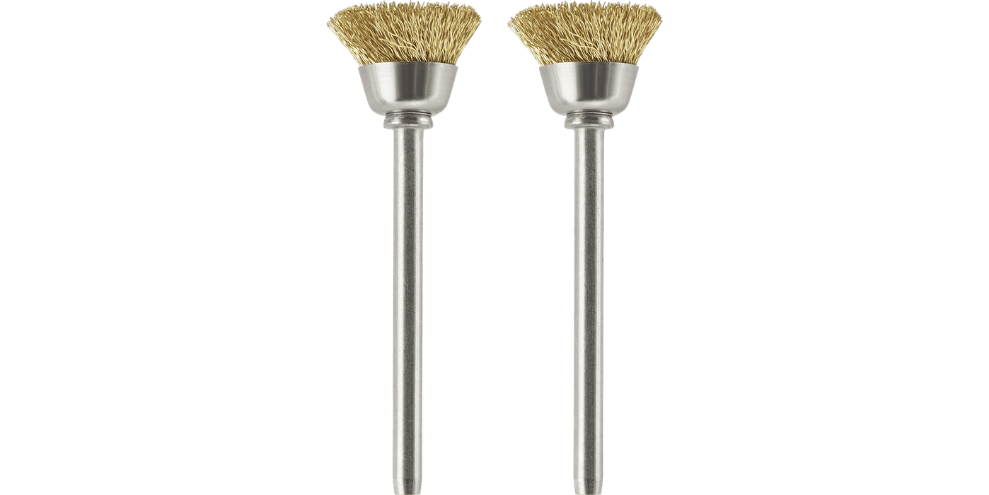 Dremel 536-02 1/2" Brass Clean/Polish Brushes 2 Pack