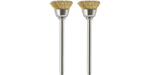 Dremel 536-02 1/2" Brass Clean/Polish Brushes 2 Pack