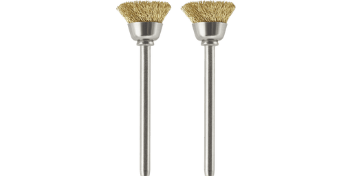Dremel 536-02 1/2" Brass Clean/Polish Brushes 2 Pack