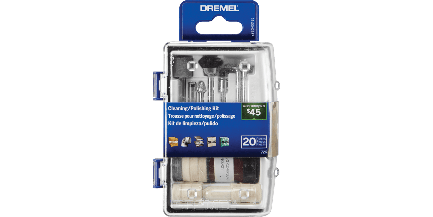 Dremel 726-01 20 Piece Cleaning Polishing Kit