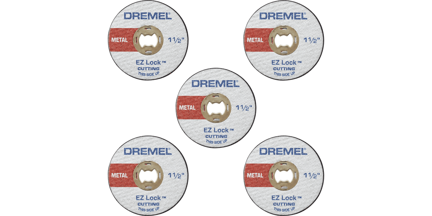 Dremel EZ456 EZ Lock 1-1/2" Fiberglass Reinforced Cut Off Wheel for Metal (5 Pack)