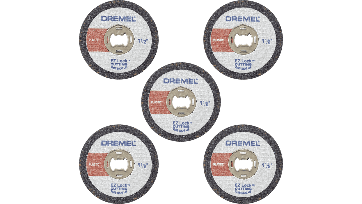 Dremel EZ476 EZ Lock 1-1/2" Fiberglass Reinforced Cut Off Wheel for Plastic (5 Pack)