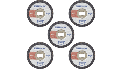 Dremel EZ476 EZ Lock 1-1/2" Fiberglass Reinforced Cut Off Wheel for Plastic (5 Pack)