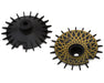 DS Racing DS-AD-AB-GDME Black/Gold Mesh Sloped Aero Drift Wheel Covers (2 Pack)