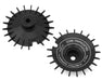 DS Racing DS-AD-AB-WF Black Sloped Aero Drift Wheel Covers for Drift Element Wheels (2 Pack)