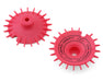 DS Racing DS-AD-AFP-BF Fluorescent Pink Sloped Aero Drift Wheel Covers for Drift Element Wheels (2 Pack)