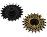 DS Racing DS-AD-BB-GDME Black/Gold Mesh Flat Aero Drift Wheel Covers (2 Pack)