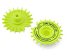 DS Racing DS-AD-BFL-BF Fluorescent Lime Flat Aero Drift Wheel Covers for Drift Element Wheels (2 Pack)