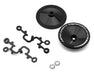 DS Racing DS-ADP-AB-WF Black Sloped Aero Drift Wheel Covers (2 Pack)