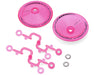 DS Racing DS-ADP-ATFP-BF Fluorescent Pink Sloped Aero Drift Wheel Covers (2 Pack)