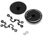 DS Racing DS-ADP-BB-WF Black Flat Aero Drift Wheel Covers (2 Pack)