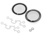 DS Racing DS-ADP-BTB-WF Clear/Black Flat Aero Drift Wheel Covers for Drift Element Wheels (2 Pack)