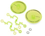 DS Racing DS-ADP-BTFL-BF Fluorescent Lime Flat Aero Drift Wheel Covers (2 Pack)