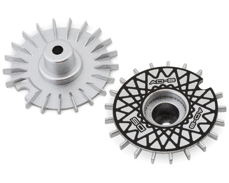 DS Racing DS-BD-AS-BME Silver/Black Mesh Flat Aero Drift Wheel Covers (2 Pack)