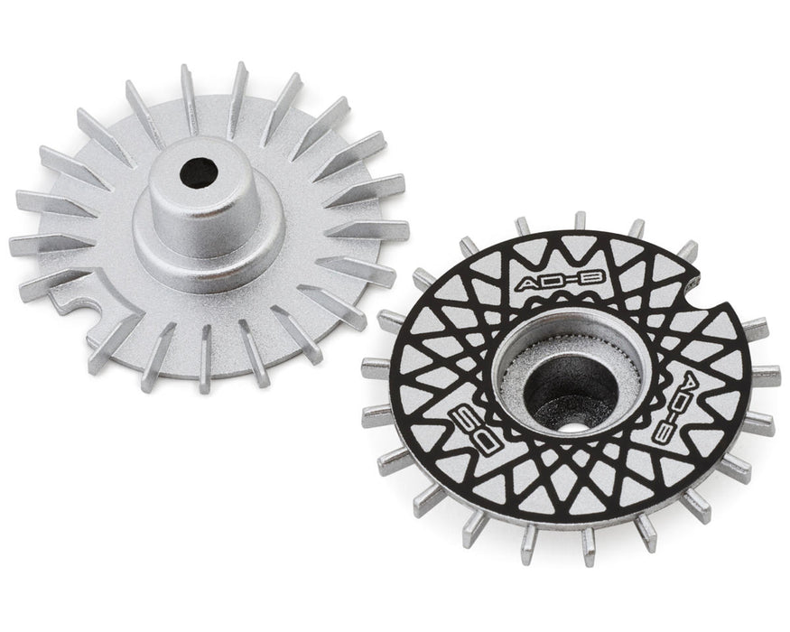 DS Racing DS-BD-AS-BME Silver/Black Mesh Flat Aero Drift Wheel Covers (2 Pack)