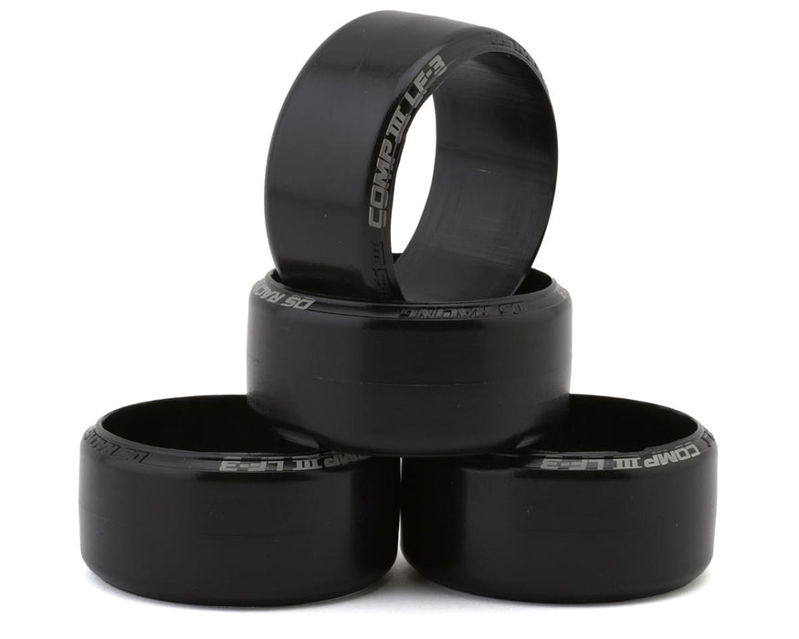 DS Racing DS-CS3-LF3-29 Competition III 29mm Wide Slick Drift Tires (4 Pack) LF-3 - P-Tile, Painted Floor and Epoxy (Medium)