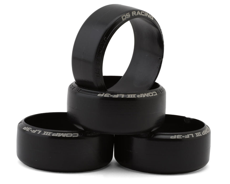 DS Racing DS-CS3-LF3P Competition III Slick Drift Tires (4 Pack) LF-3P - P-Tile and Carpet (Medium)