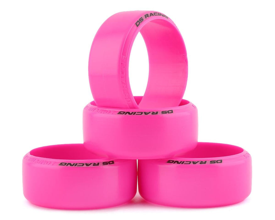 DS Racing CS3-LF3PK Competition III Slick Drift Tires (Pink) (4 Pack) LF-3 - P-Tile, Painted Floor and Epoxy (Medium)