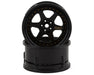 DS Racing DE-207 Triple Black with Gold Rivets Drift Element 6 Spoke Drift Wheels (2 Pack)