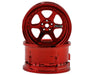 DS Racing DS-DE-233 Red Chrome Drift Element 6 Spoke Drift Wheels (2 Pack)