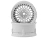 DS Racing DS-DE-302 Triple White with Black Rivets Drift Element Mesh Drift Wheels (2 Pack)