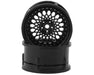 DS Racing DS-DE-306 Triple Black with Silver Rivets Drift Element Mesh Drift Wheels (2 Pack)