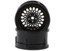 DS Racing DS-DE-307 Triple Black with Gold Rivets Drift Element Mesh Drift Wheels (2 Pack)