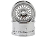 DS Racing DS-DE-308 Tri Chrome Element Mesh 1/10 Drift Wheels (2 Pack)
