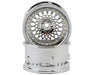 DS Racing DS-DE-309 Tri Chrome with Gold Rivets Element Mesh 1/10 Drift Wheels (2 Pack)