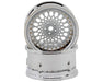 DS Racing DS-DE-311 White with Chrome Lip & Gold Rivets Element Mesh 1/10 Drift Wheels (2 Pack)