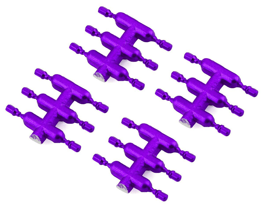 DS Racing DEN-1PUA Purple Drift Element Short Scale Lug Nuts (24 Pack)