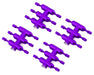 DS Racing DEN-1PUA Purple Drift Element Short Scale Lug Nuts (24 Pack)