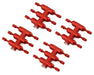 DS Racing DEN-1RA Red Drift Element Short Scale Lug Nuts (24 Pack)