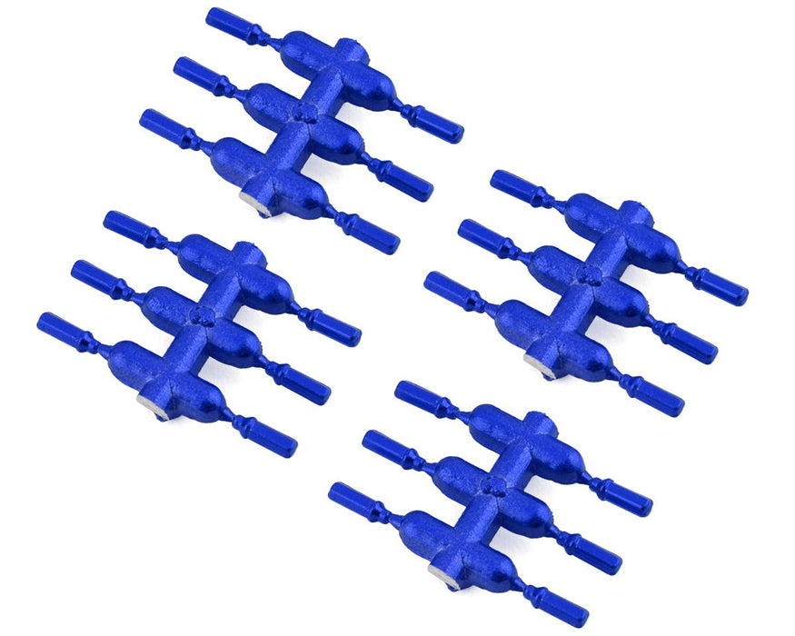 DS Racing DEN-2BLA Blue Drift Element Long Scale Lug Nuts (24 Pack)