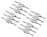 DS Racing DEN-2C Chrome Drift Element Long Scale Lug Nuts (24 Pack)