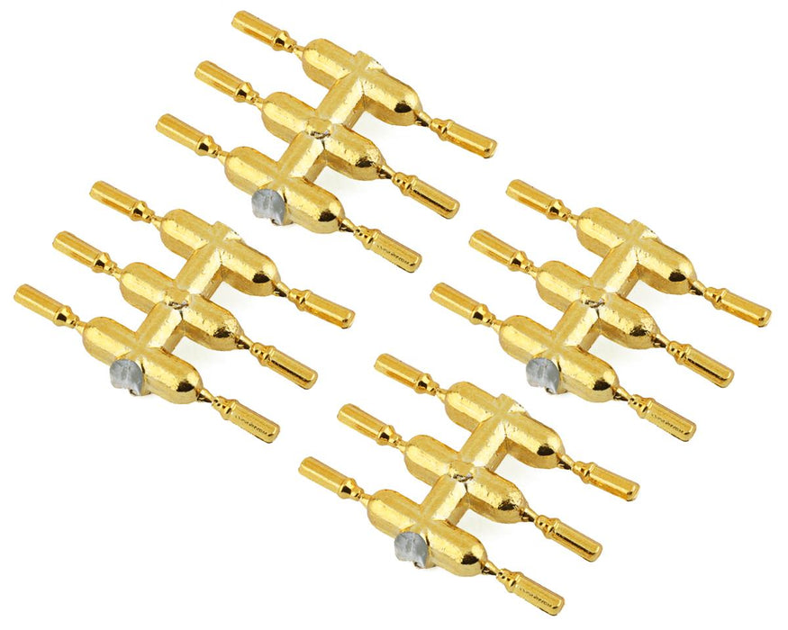 DS Racing DEN-2GC Gold Chrome Drift Long Element Scale Lug Nuts (24 Pack)
