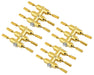 DS Racing DEN-2GC Gold Chrome Drift Long Element Scale Lug Nuts (24 Pack)