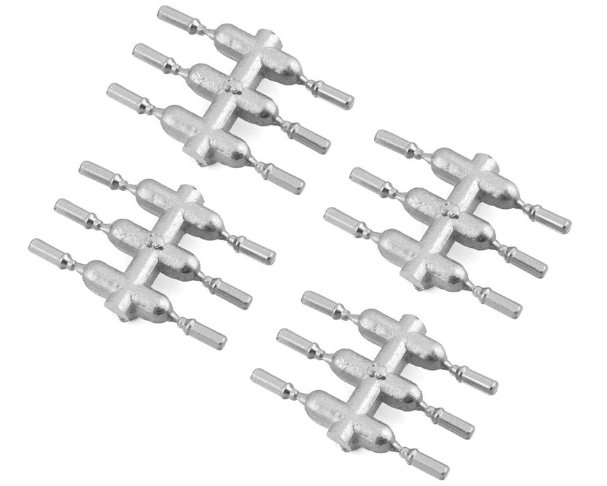 DS Racing DS-DEN-2S Silver Drift Element Long Scale Lug Nuts (24 Pack)