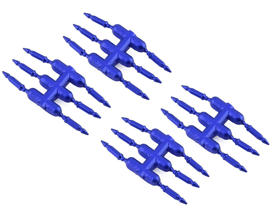 DS Racing DS-DEN-3BLA Blue Drift Element Scale Bullet Lug Nuts (24 Pack)