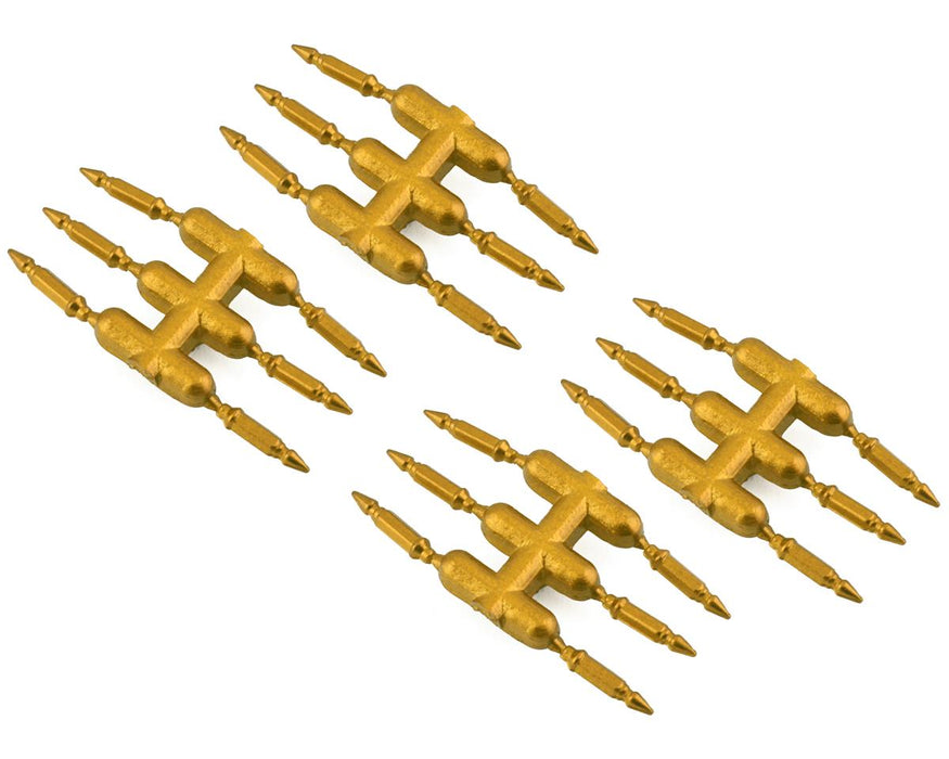 DS Racing DS-DEN-3G Gold Drift Element Scale Bullet Lug Nuts (24 Pack)