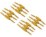 DS Racing DS-DEN-3G Gold Drift Element Scale Bullet Lug Nuts (24 Pack)