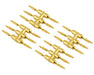 DS Racing DS-DEN-3GC Gold Chrome Drift Element Scale Bullet Lug Nuts (24 Pack)