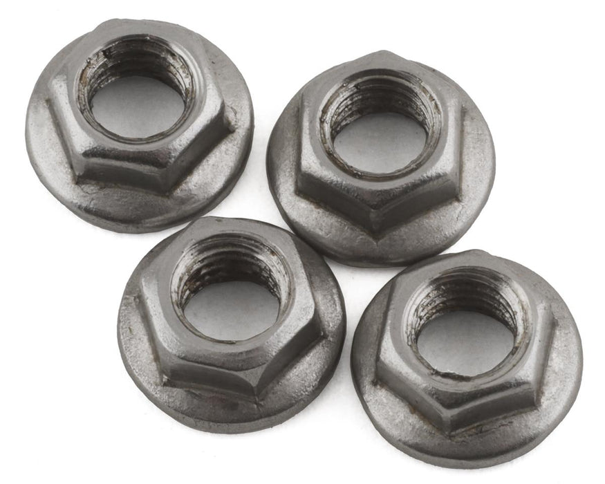 DS Racing DEN-M4S Silver 4x5.5mm Stainless Steel Wheel Nuts (4 Pack)