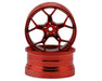 DS Racing DS-DF-5Y2-6B-RC Red Hi Gloss Feathery Split Spoke Drift Wheels with 6mm Offset (2 Pack)